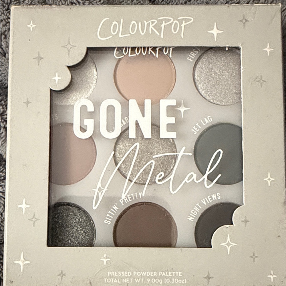 ColourPop Gone Metal Eyeshadow Palette - Silver, Gray, Brown
